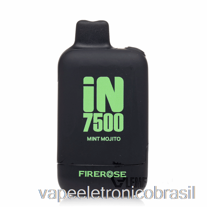 Vape Recarregável Firerose In7500 Descartável Mint Mojito